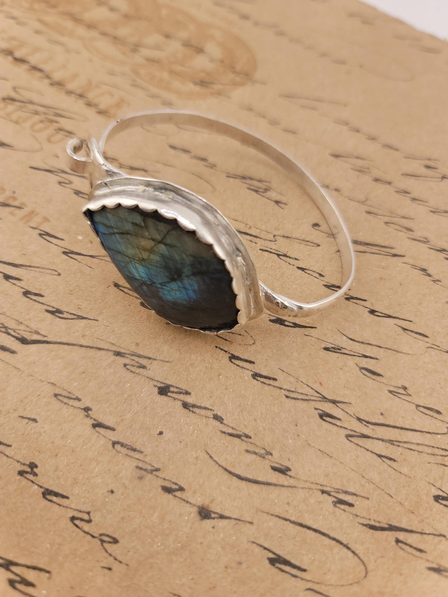 LABRADORITE BANGLE BRACELET