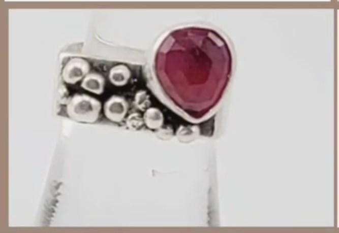 PINK SAPPHIRE RING handmade in Sterling Silver metal