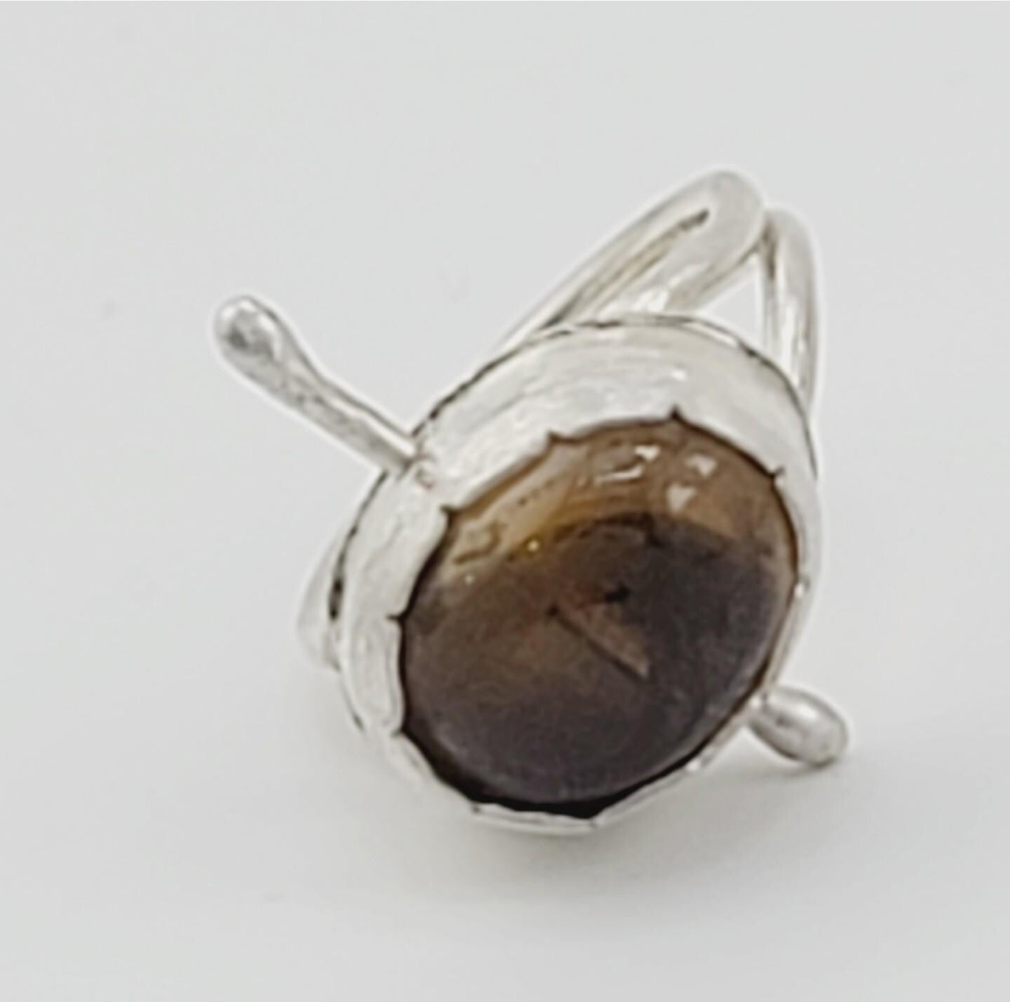 CITRINE HANDMADE RING movement ring stress/anxiety relief handmade in Sterling Silver metal size 7