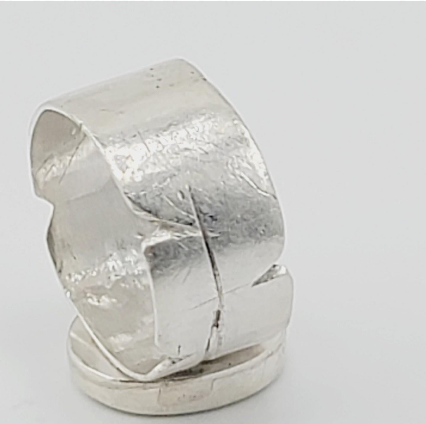 DENDRITIC AGATE RING handmade sterling silver ring organic design