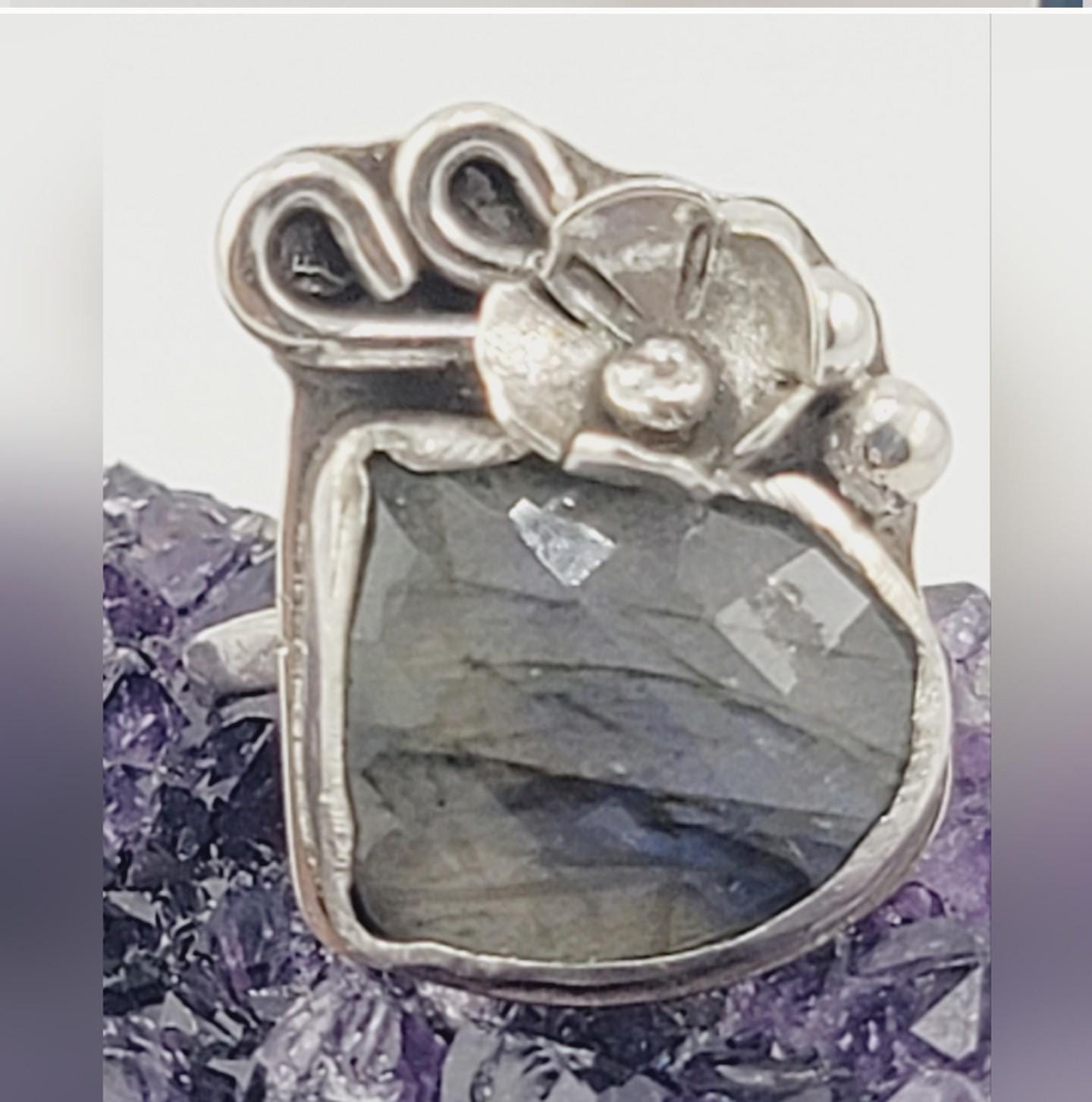 LABRADORITE GARDEN RING