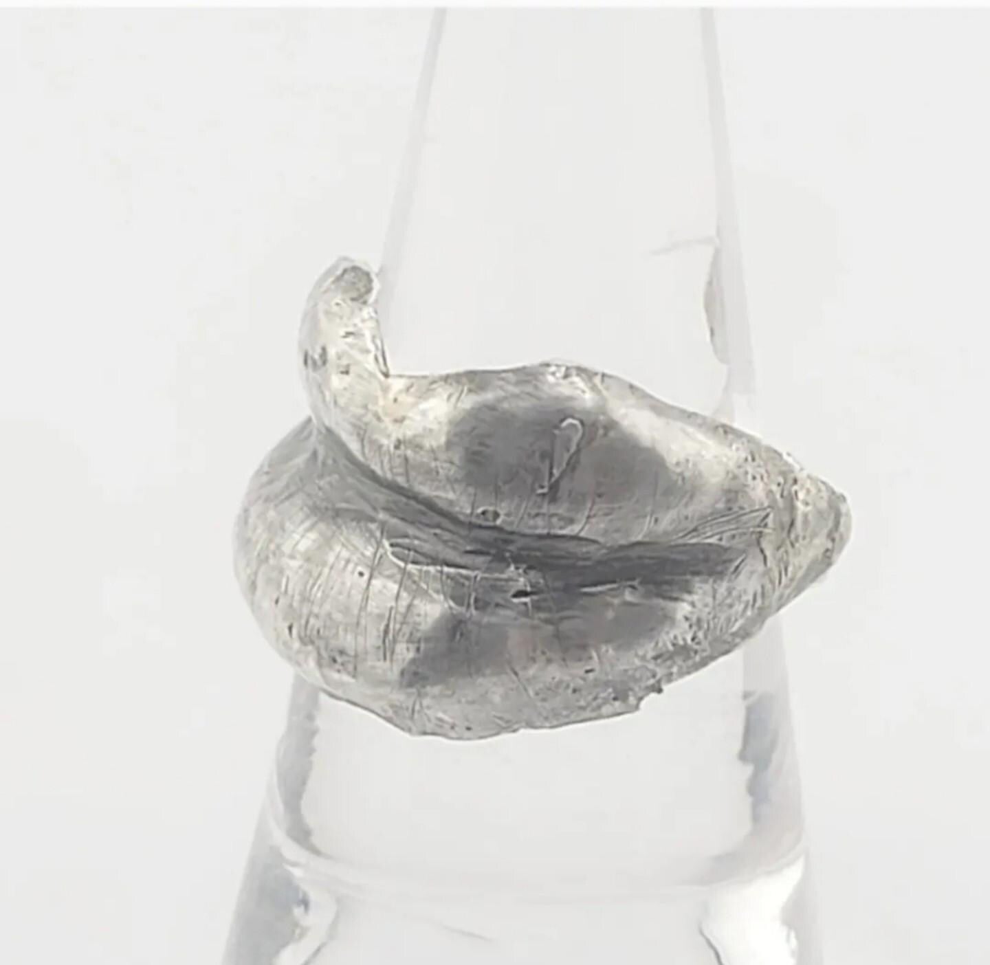 3D KISS ME ring handmade in Sterling Silver metal size 9