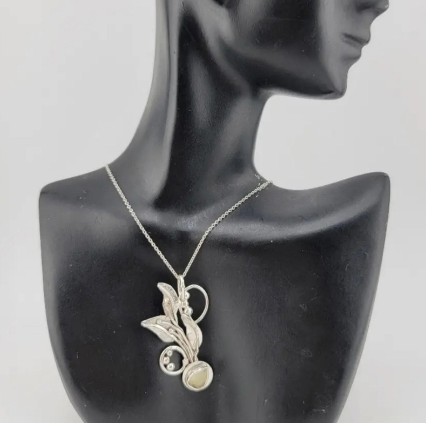PREHNITE STONE PENDANT