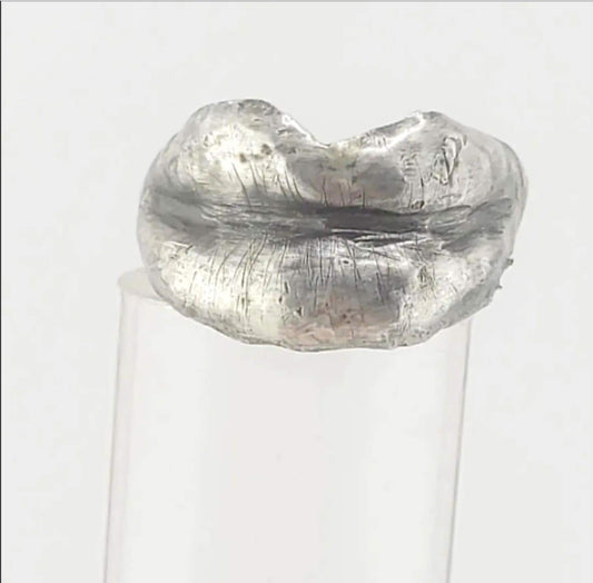 3D KISS ME ring handmade in Sterling Silver metal size 9